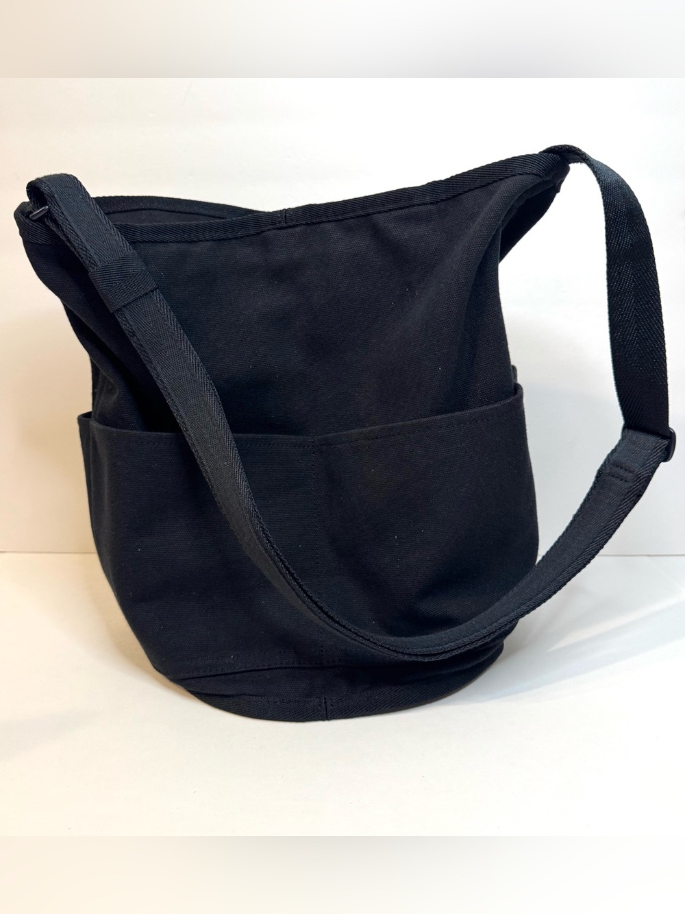 Everlane The Lantern Bag Canvas Shoulder Crossbody Bucket Tote Black